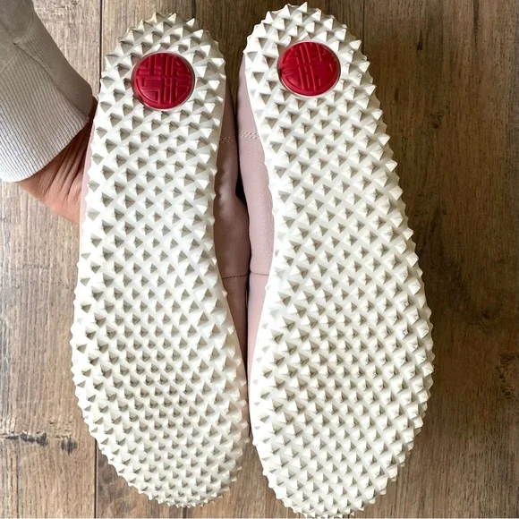 Plae Crosby Dusty Rose Ballet Flats - packable leather minimalist shoes - Picture 5 of 8